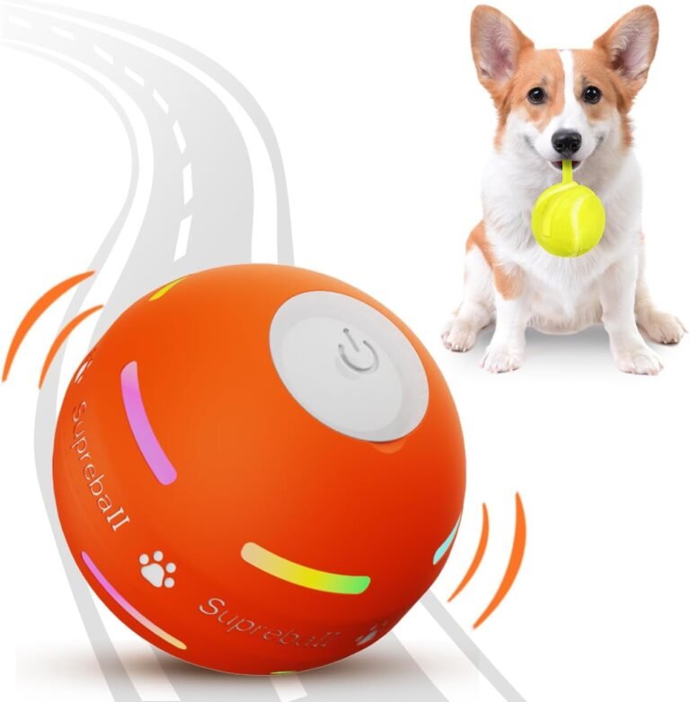 Interactive Dog Toys Ball – Automatic Rolling, Smart Sensor & USB Rechargeable 4 Interactive Dog Toys
