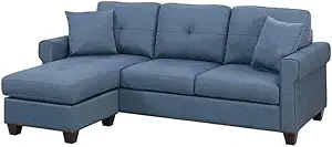 Stylish couch sectional sofa in a modern living room setting