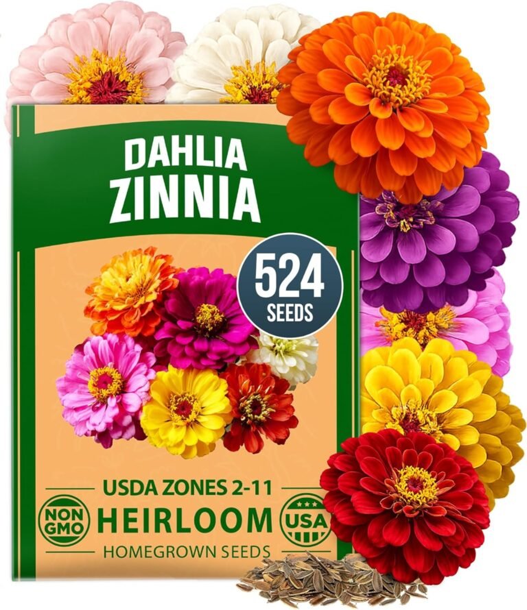 Best Zinnia Flower Seeds (2026) – Non-GMO Garden Pick 5 81 7L4At4XL Golden Home Finds