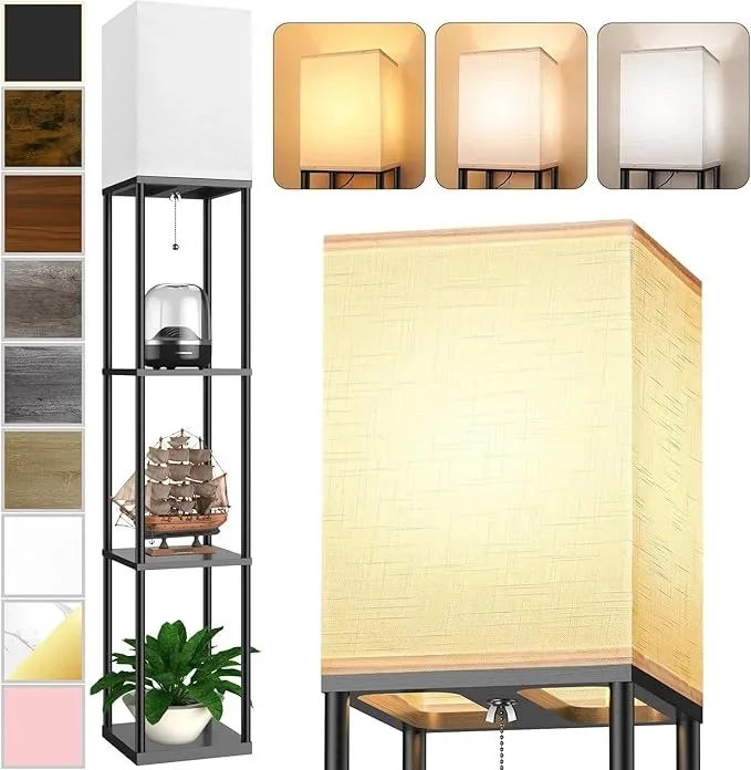 Best best floor lamp with shelves for - Stylish floor lamp with shelves, perfect for modern furniture decor - Golden Home ...
