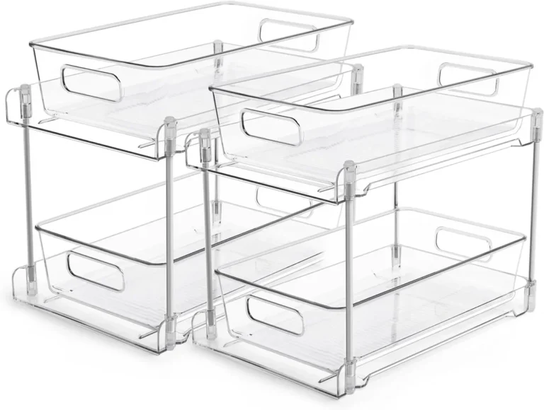 Best under-sink-organizer - Stylish under-sink organizers neatly arranged for a clutter-free kitchen - Golden Home Finds